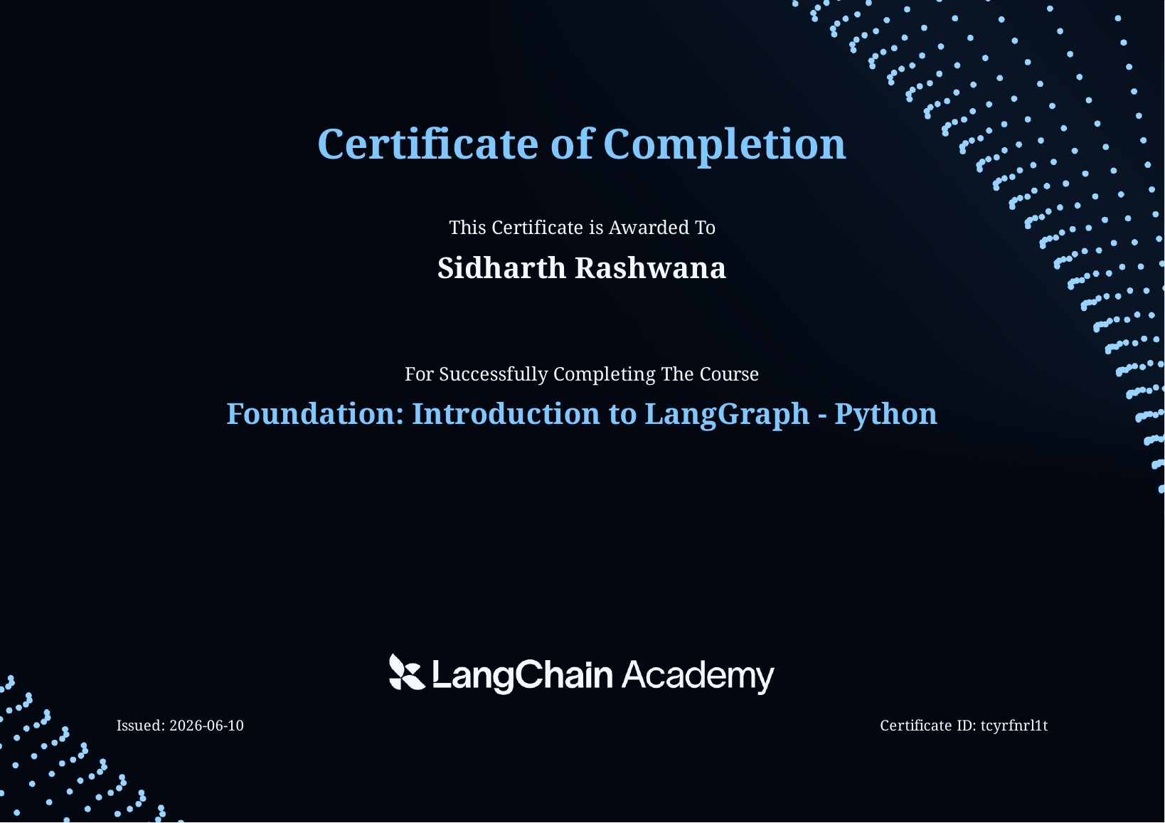 Foundation: Introduction to LangGraph - Python